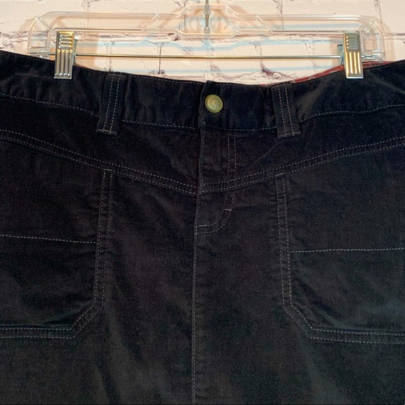 Athleta Black washed velvet skirt Size 12 - Picture 3 of 9